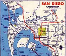 Old San Diego map