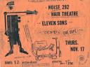 Noise 292/Hair Theatre/Eleven Sons flyer, Nov. 17, 1983