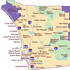 San Diego County map