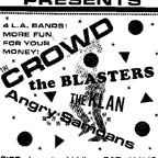 Detail: Crowd/Blasters/Klan/Angry Samoans flyer, Jan. 12, 1980 (collection David Klowden)