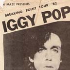 Detail: Iggy Pop/Nash the Slash flyer, Nov. 24, 1982 (collection Kristen Tobiason)