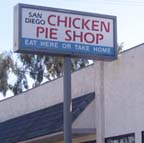 Detail: Chicken Pie Shop exterior, October 2008 (photo by Kristen Tobiason)