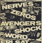Detail: Nerves/Zeros/Avengers/Shock/F-Word flyer