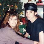 Detail: Michelle Krone and Leighton Koizumi, Christmas 1985 (collection Kristi Maddocks)
