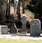Detail: Pioneer Park, headstones, January 2009 (photograph by Kristen Tobiason)