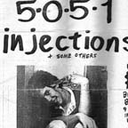 Detail: 5051/Injections flyer; May 8, 1982 (collection Jason Seibert)