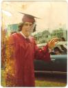 Lou Skum, graduation day 1977 (collection Lou Skum)