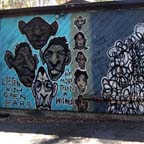 Detail: Che murals, September 2009 (photo by Kristen Tobiason)