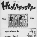 The Hedgehogs; party flyer, Dec. 4, 1981 (collection Rolf "Ray" Rieben)
