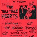 The Tell-Tale Hearts, the Hoodoo Gurus, Limbo Slam, Women on Top; Spirit, Oct. 19, 1984 (collection Rolf "Ray" Rieben)