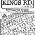 King's Road Cafe opening flyer