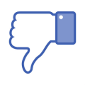 Facebook thumbs down icon