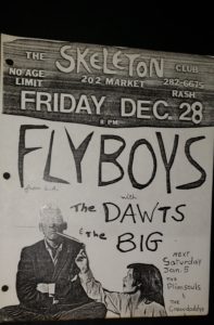 Skeleton Club flyer, Friday, Dec. 28, 1979